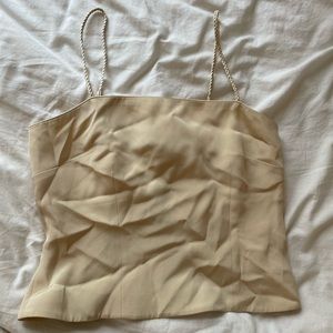 Vintage Silk Champagne Blouse